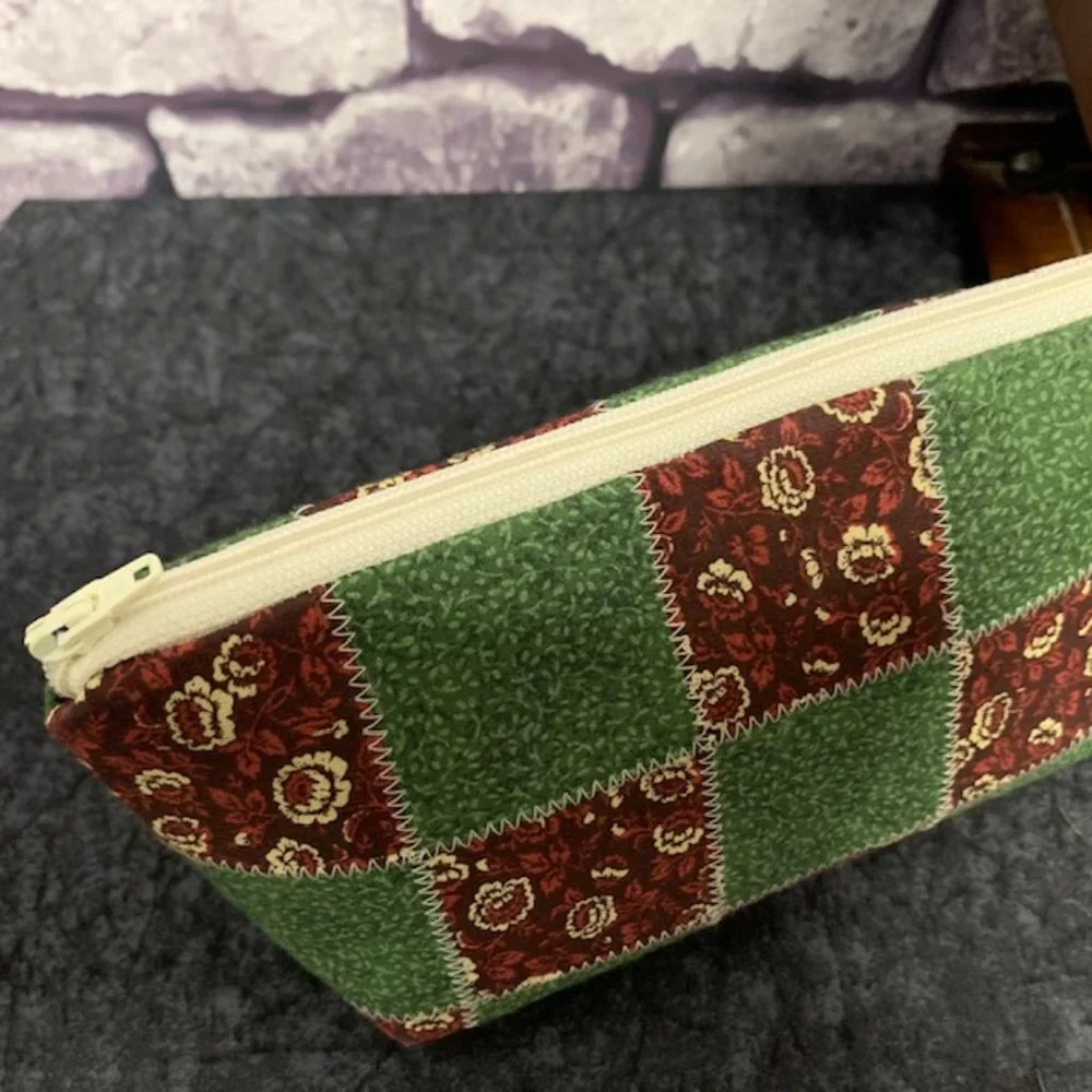 Medium Handmade Quilted Cosmetic Bag